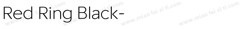 Red Ring Black字体转换